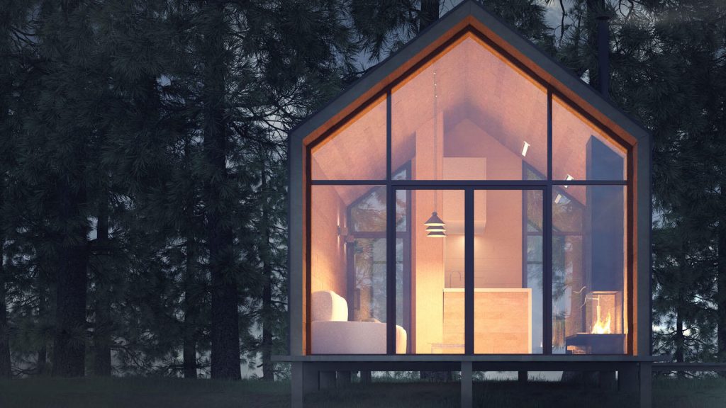 tiny house with big windows