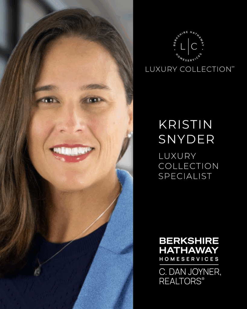 Kristin Snyder, Luxury Collection Specialist for Berkshire Hathaway HomeServices C. Dan Joyner, REALTORS® in Greenville and Lake Hartwell SC.