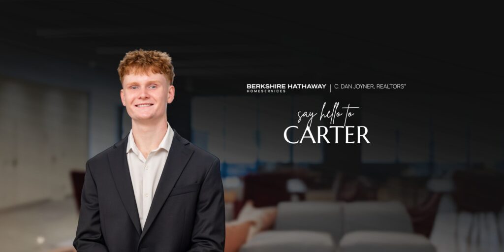 Welcoming REALTOR® Carter Kostiuk to Berkshire Hathaway HomeServices C. Dan Joyner, REALTORS®.