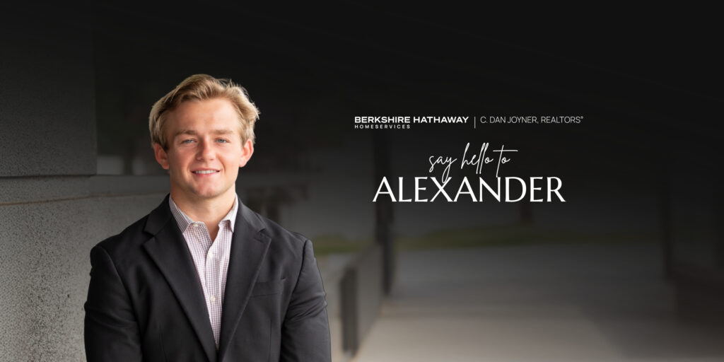 Welcome blog post cover graphic for REALTOR® Alexander Ward with The Jake Dickens Team at Berkshire Hathaway HomeServices C. Dan Joyner, REALTORS®.