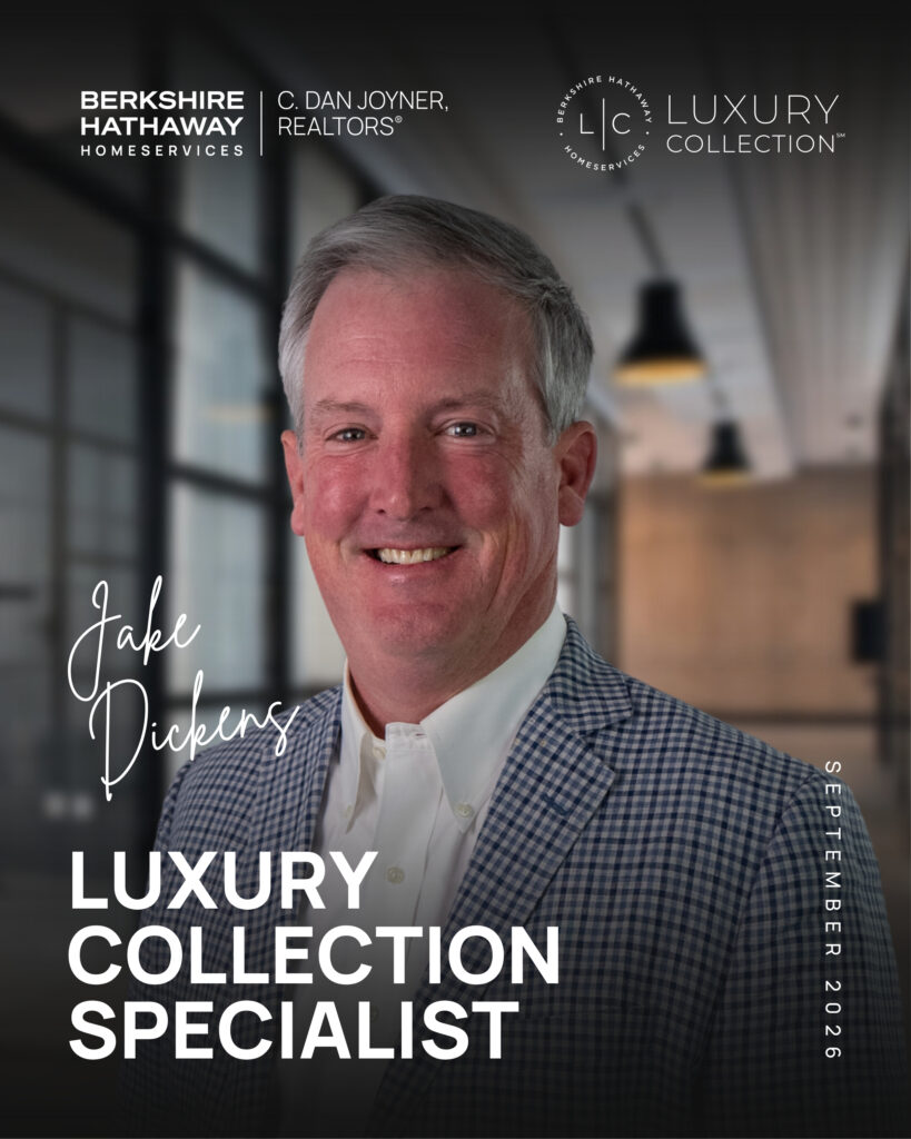 Jake Dickens Luxury Real Estate Specialist September 2026 Announcement Graphic