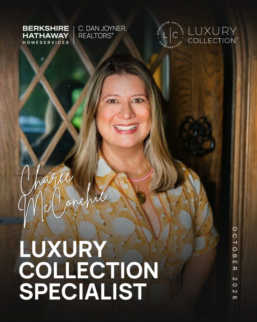 Charee McConchie Luxury Collection Specialist October 2026 Announcement Graphic