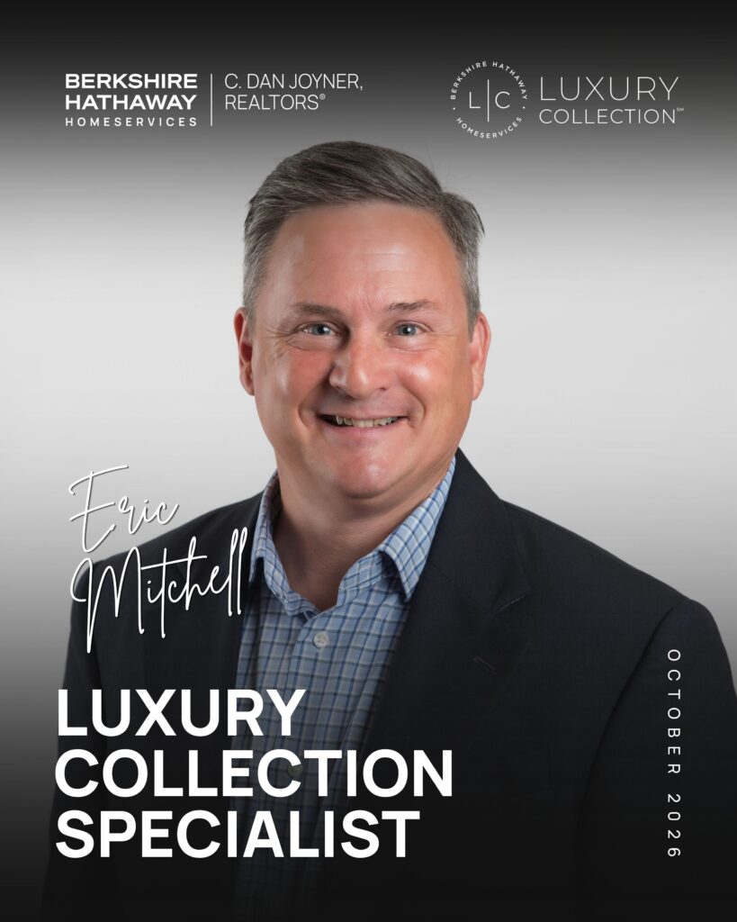 Eric Mitchell Luxury Real Estate Specialist October 2026 Announcement Graphic